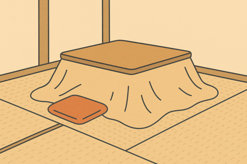 일본 겨울 만화에서 자주 등장하는 코타츠 테이블