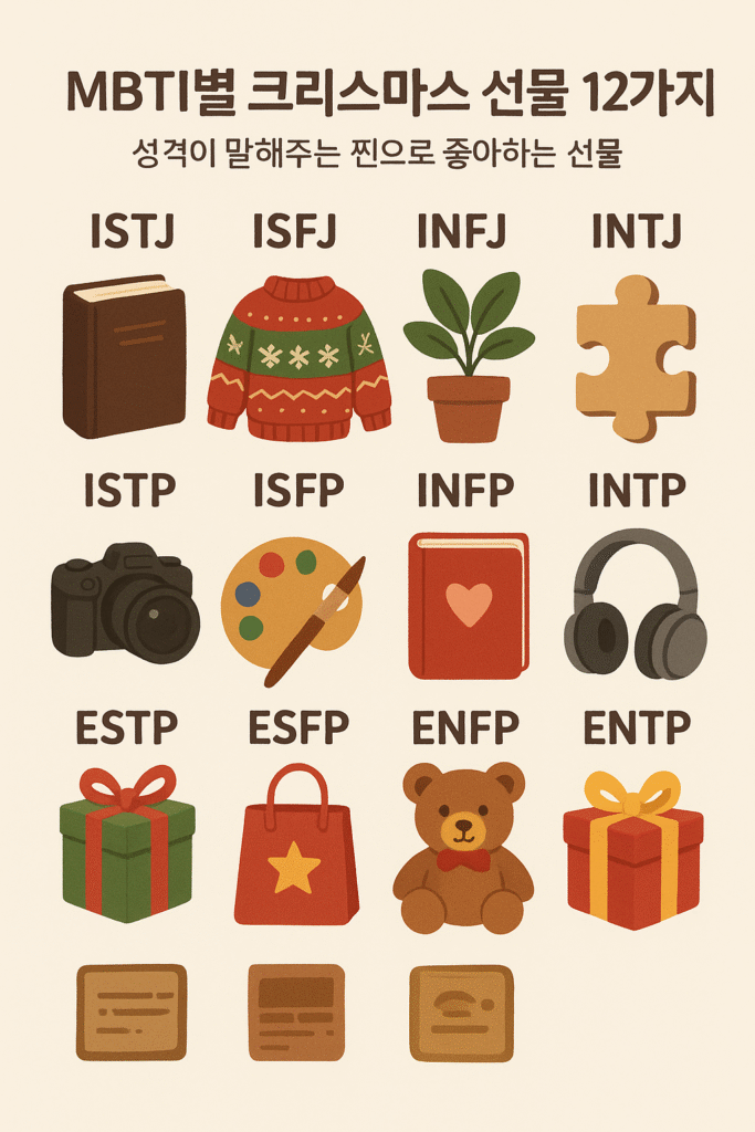 MBTI 크리스마스 선물